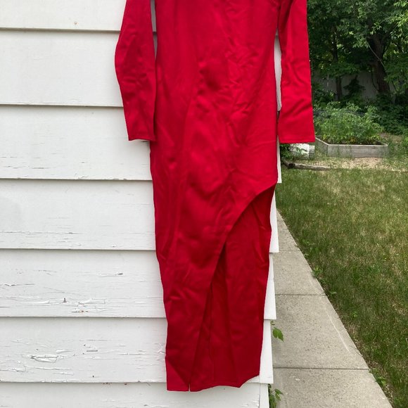 Red long sleeve dress - Picture 5 of 5